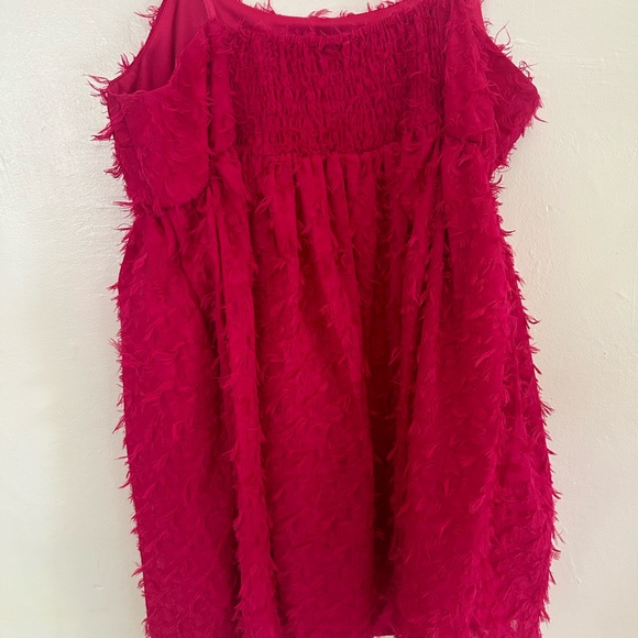 Like New Wild Fable Magenta Feather Dress - Picture 3 of 6